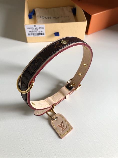 lv replica dog collar|louis vuitton dog collar large.